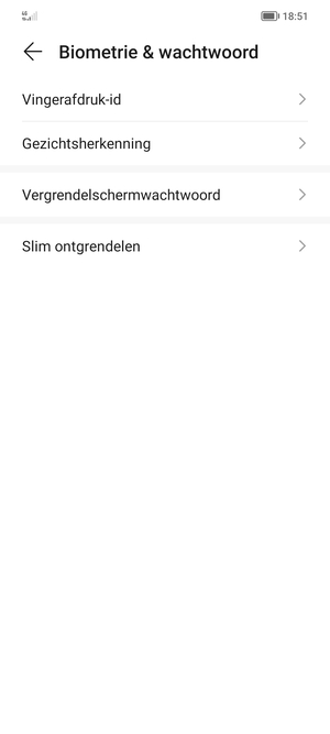 Selecteer Vergrendelscherm-wachtwoord