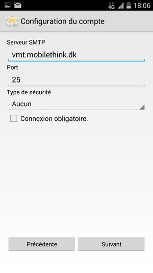 Décochez la case Connexion obligatoire. et sélectionnez Suivant