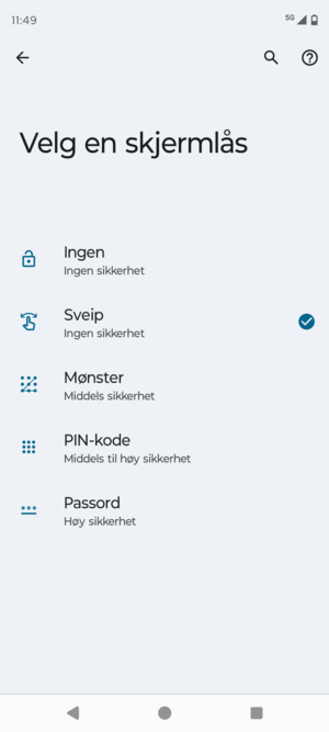 Velg Mønster