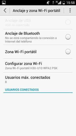 Seleccione Configurar zona Wi-Fi