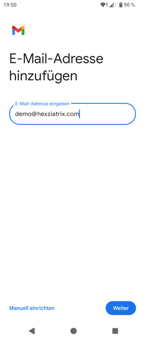 Geben Sie Ihre E-Mail-Adresse ein und wählen Sie Weiter
