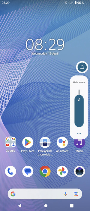 Continue to press to take the volume down to the required level