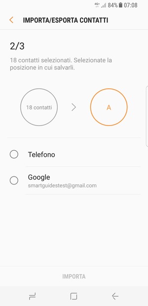 Seleziona il tuo account Google