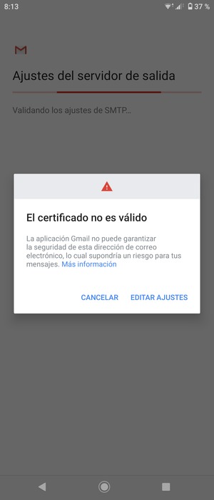 Seleccione EDITAR AJUSTES