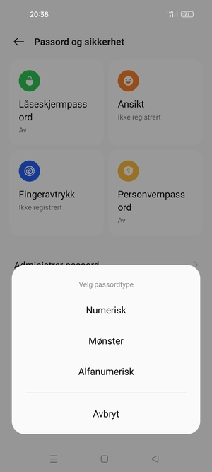 Velg Mønster