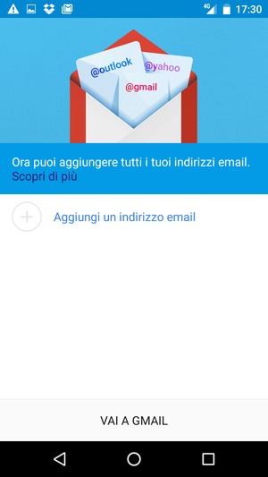 Seleziona Aggiungi un indirizzo email