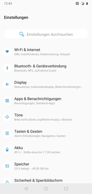 Wählen Sie Wi-Fi & Internet