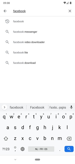 Inserisci il nome dell'app e seleziona Ricerca