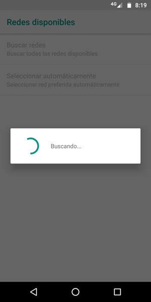 Espere a que la búsqueda termine