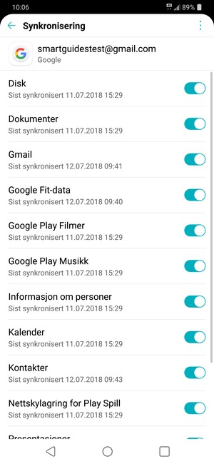 Velg menyknappen