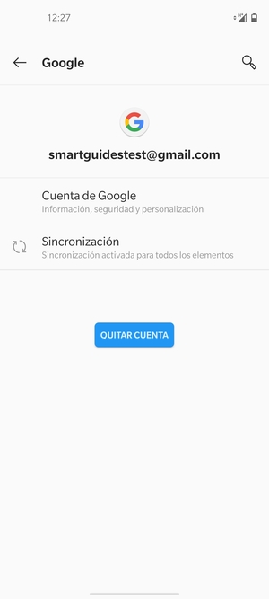 Seleccione Sincronización