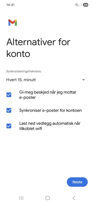 Velg Neste