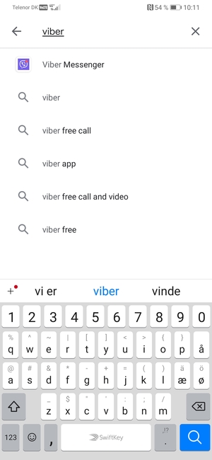 Skriv inn applikasjonsnavnet og velg Søk