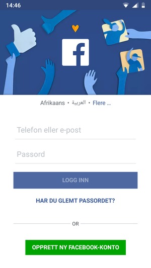 Applikasjonen er klar til bruk