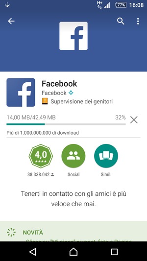 Attendi il completamento del processo di installazione