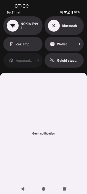 Schuif naar beneden in het bovenste menu opnieuw