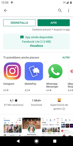 Seleziona APRI
