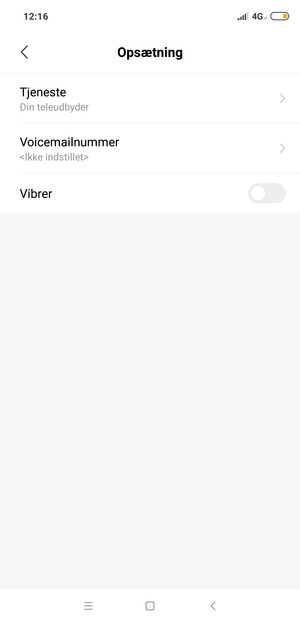Vælg Voicemailnummer