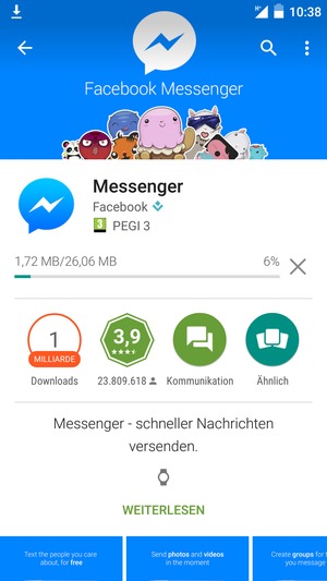 Warten Sie, bis der Installationsprozess  beendet ist
