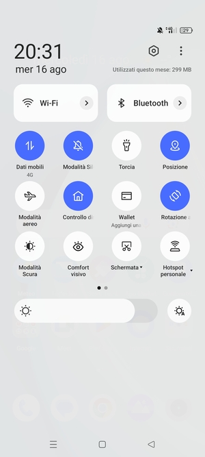 Seleziona Modalità Silenziosa per passare nuovamente alla modalità con suono