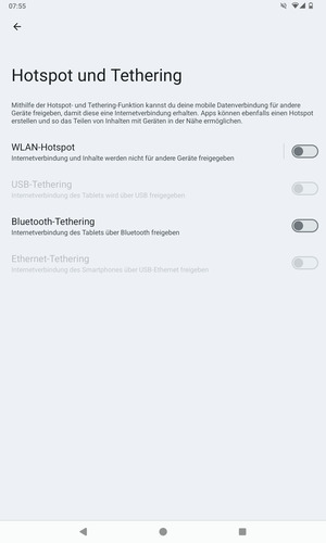Wählen Sie WLAN-Hotspot