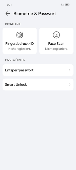 Wählen Sie Entsperrpasswort