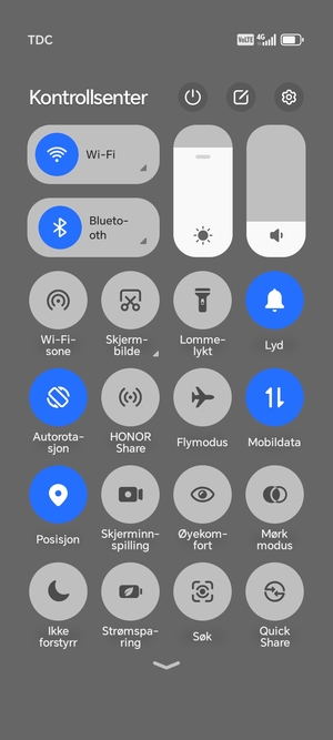 Slå av Wi-Fi og Bluetooth