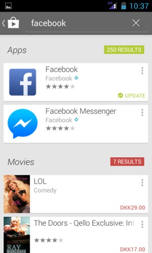 Select the app