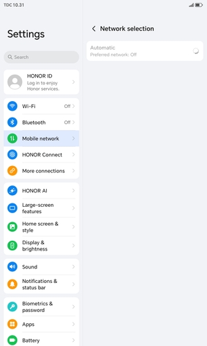 Wait for the search to finish