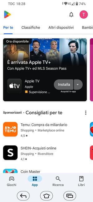 Seleziona Ricerca