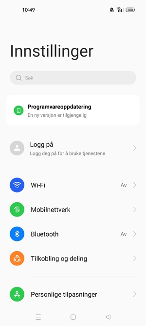 Velg Wi-Fi