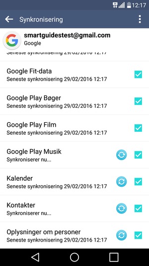 Dine kontakter fra Google vil nu blive synkroniseret til din telefon