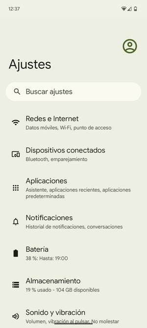 Seleccione Redes e Internet
