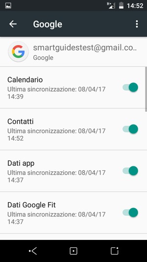 Assicurati che Contatti sia selezionato