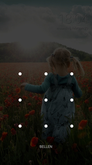 Uw telefoon is nu beveiligd met een schermvergrendeling
