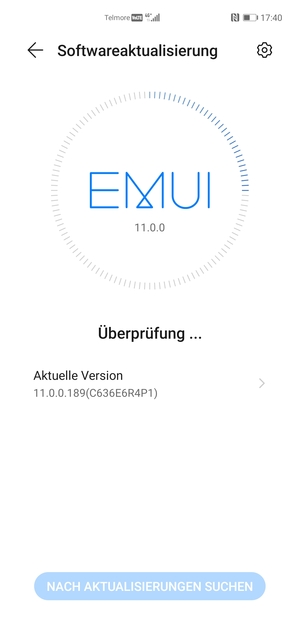 Warten Sie, bis die Suche abgeschlossen ist
