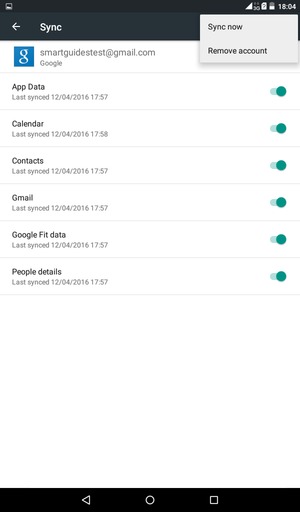 Select Sync now