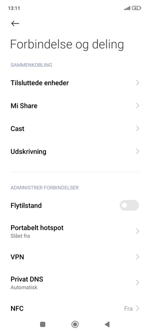 Vælg Portabelt hotspot