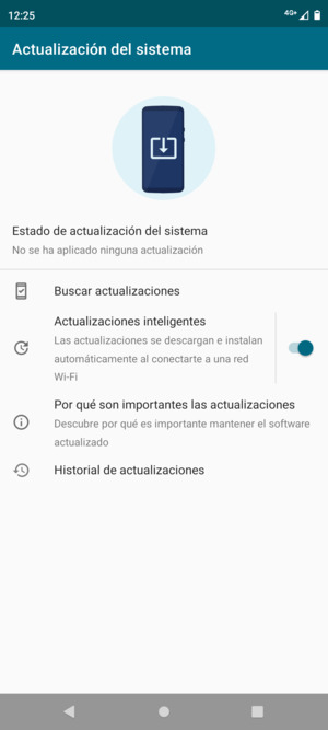 Seleccione Buscar actualizaciones