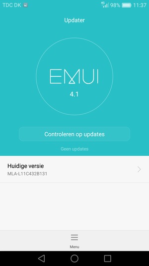 Selecteer Controleren op updates