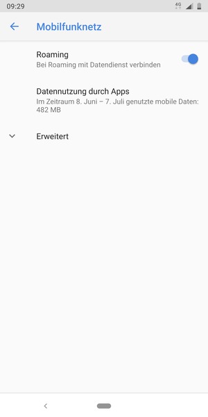 Schalten Sie Roaming an oder aus