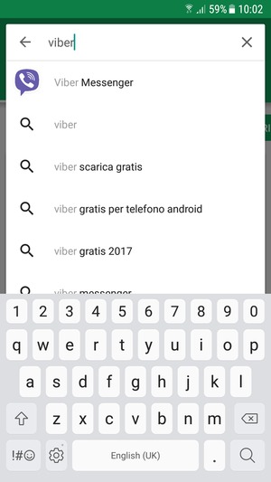 Inserisci il nome dell'app e seleziona Cerca
