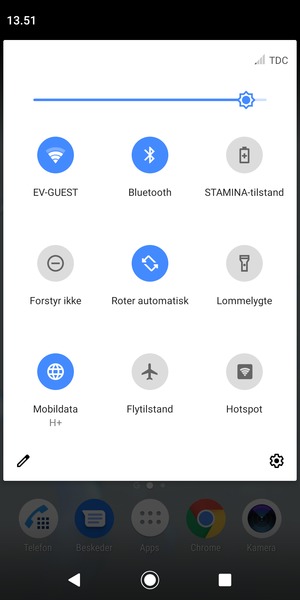 Slå Wi-Fi og Bluetooth fra