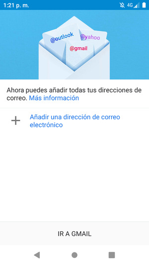 Seleccione Añadir una dirección de correo electrónico