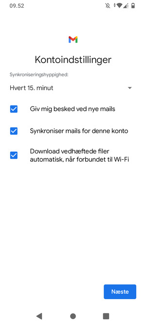 Vælg Næste