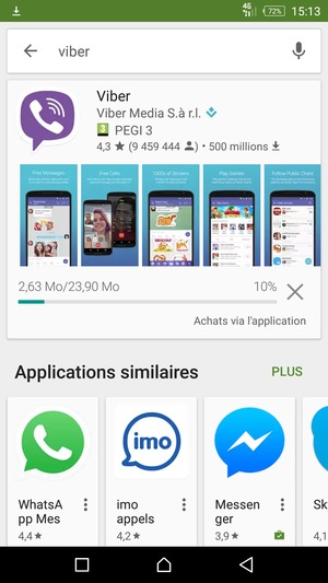 Veuillez attendre la fin de la procédure d'installation