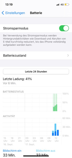 Wählen Sie Stromsparmodus