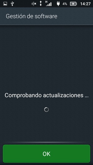 Espere a que la búsqueda termine