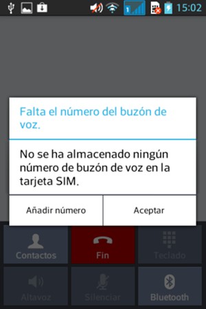 Si el correo de voz no está configurado, seleccione Añadir número
