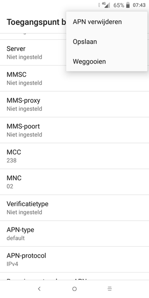 Selecteer Opslaan